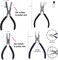 The Beadsmith Wire Working Combo – 3 Different Wire Wrapping Bending Pliers and Double Nylon Jaw Chain Nose Pliers – Use to Create Loops, Jump Rings & Protect Wire While Jewelry Making – 4 Piece Set